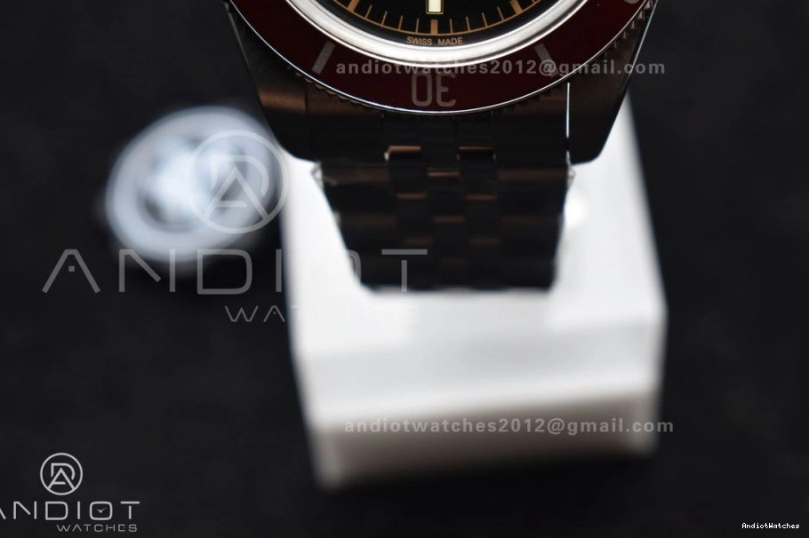 Best Bracelet SS Heritage Jubilee Edition Bay 891 Black Sustainable on Bezel Red ZF A 1:1 0319